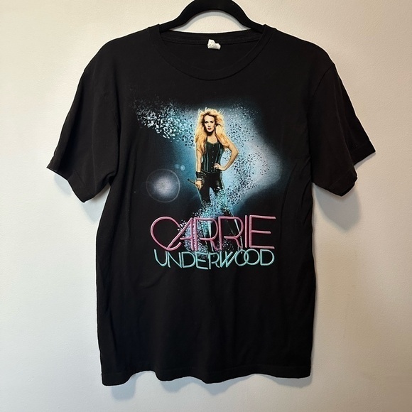 Carrie Underwood Concert Tour Shirt Short Sleeve Black Blown Away Band Tee 2013 - Picture 3 of 10
